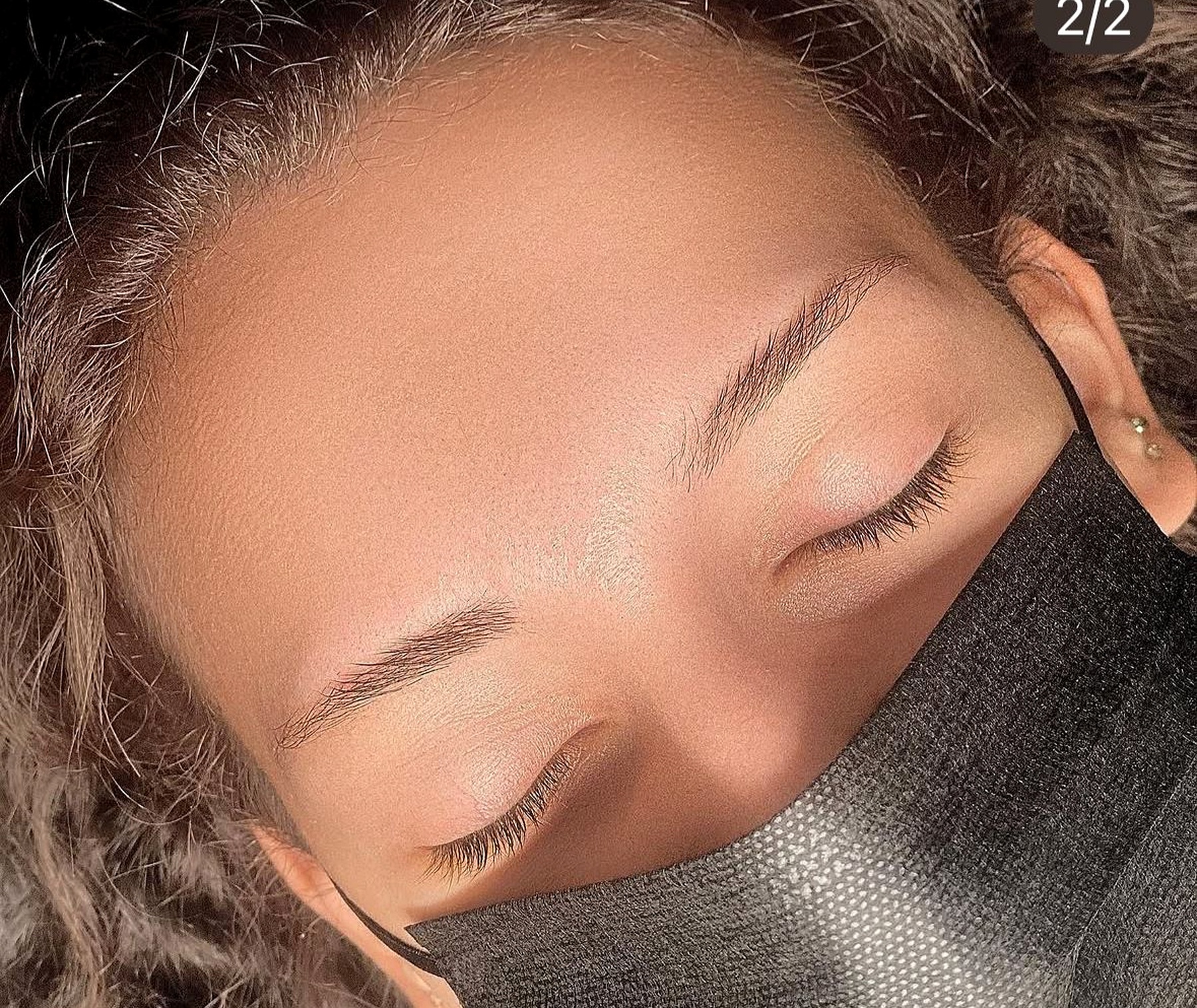 Powder Brows before result